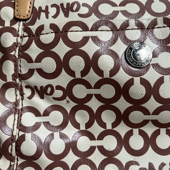 Coach Leah Optic Art Coated Canvas Convertible Shoulder Bag - Picture 3 of 8